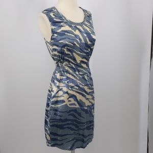 Banana Republic silk blue print dress-sz 0